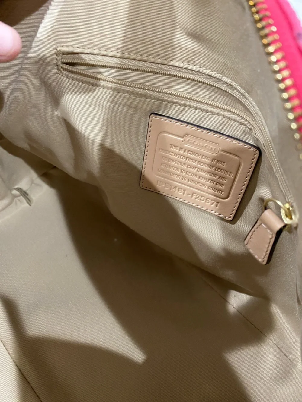 Coach Hot Pink Saffiano Dome Satchel - Picture 3 of 12